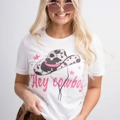Wknder Hey Cowboy Graphic Tee New Arrivals