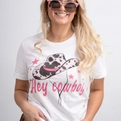 Wknder Hey Cowboy Graphic Tee New Arrivals
