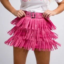 Nylon New Arrivals Fuchsia Fringe Skort 11 Nylon New Arrivals Fuchsia Fringe Skort