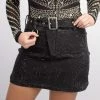 Day G Black Rhinestone Skirt New Arrivals
