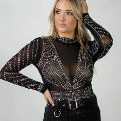 Day G Rhinestone Body Suit