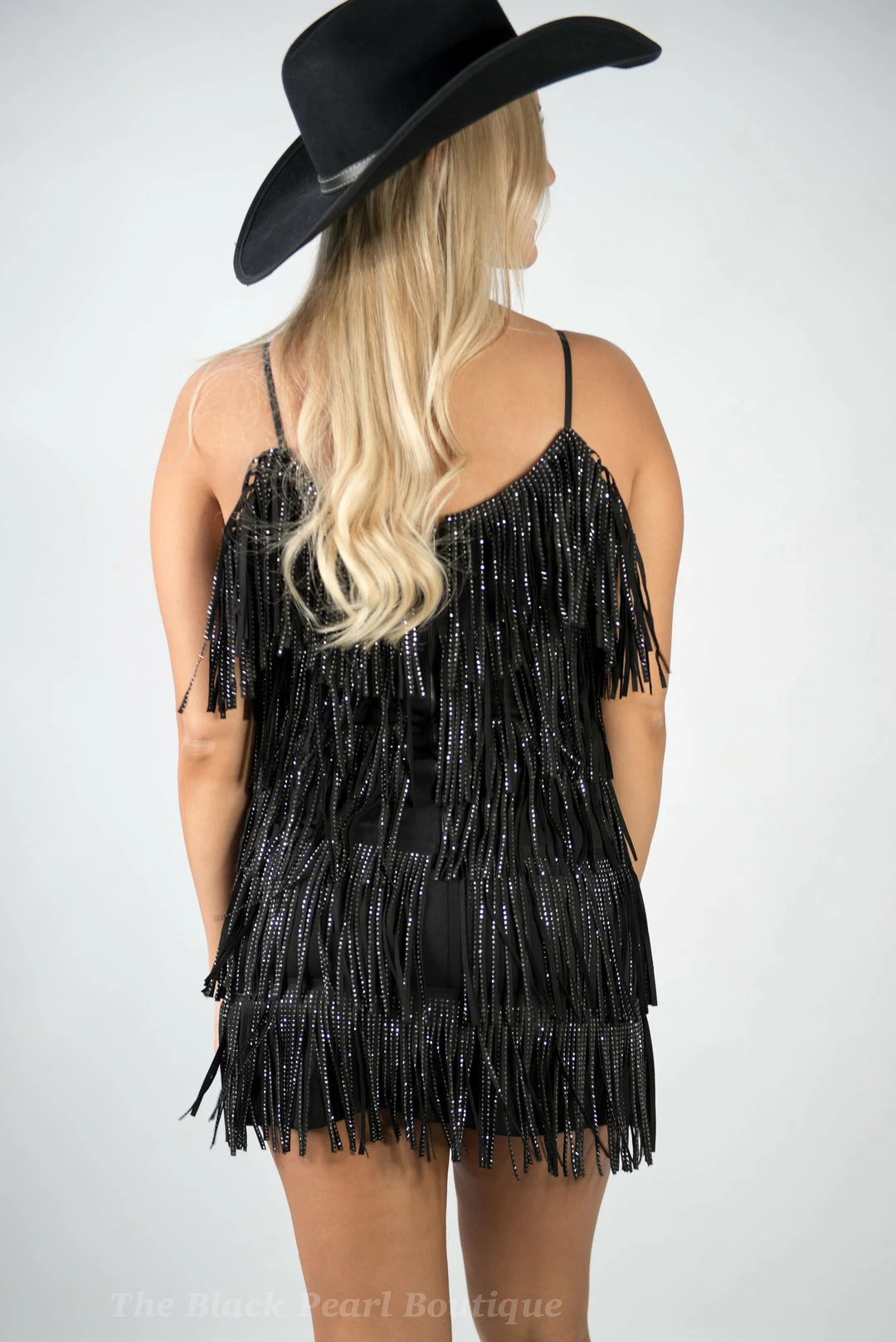 Nylon Black Fringe Dress New Arrivals 3 Nylon Black Fringe Dress New Arrivals