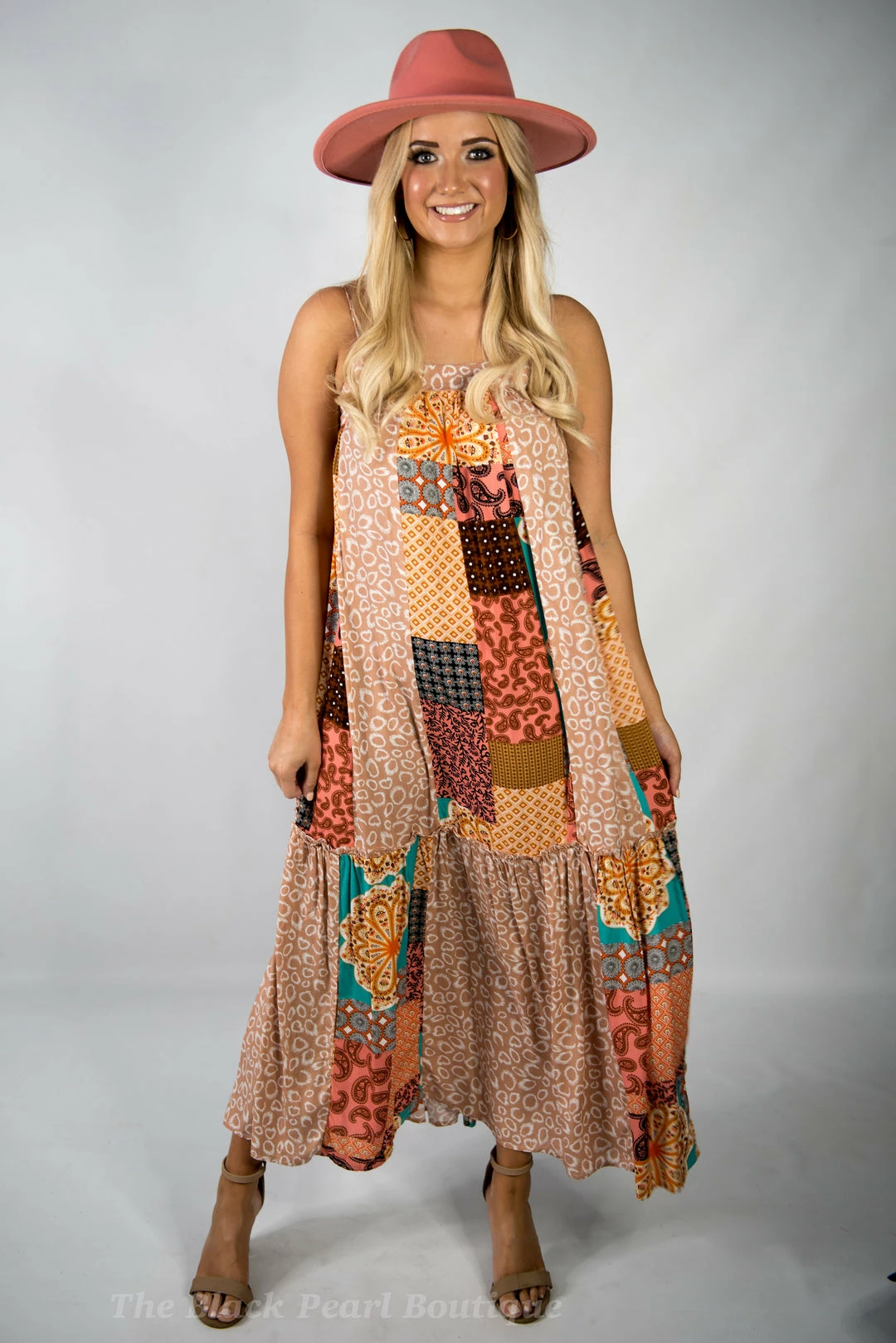 Gigio New Arrivals Patchwork Print Mixed Maxi 2 Gigio New Arrivals Patchwork Print Mixed Maxi
