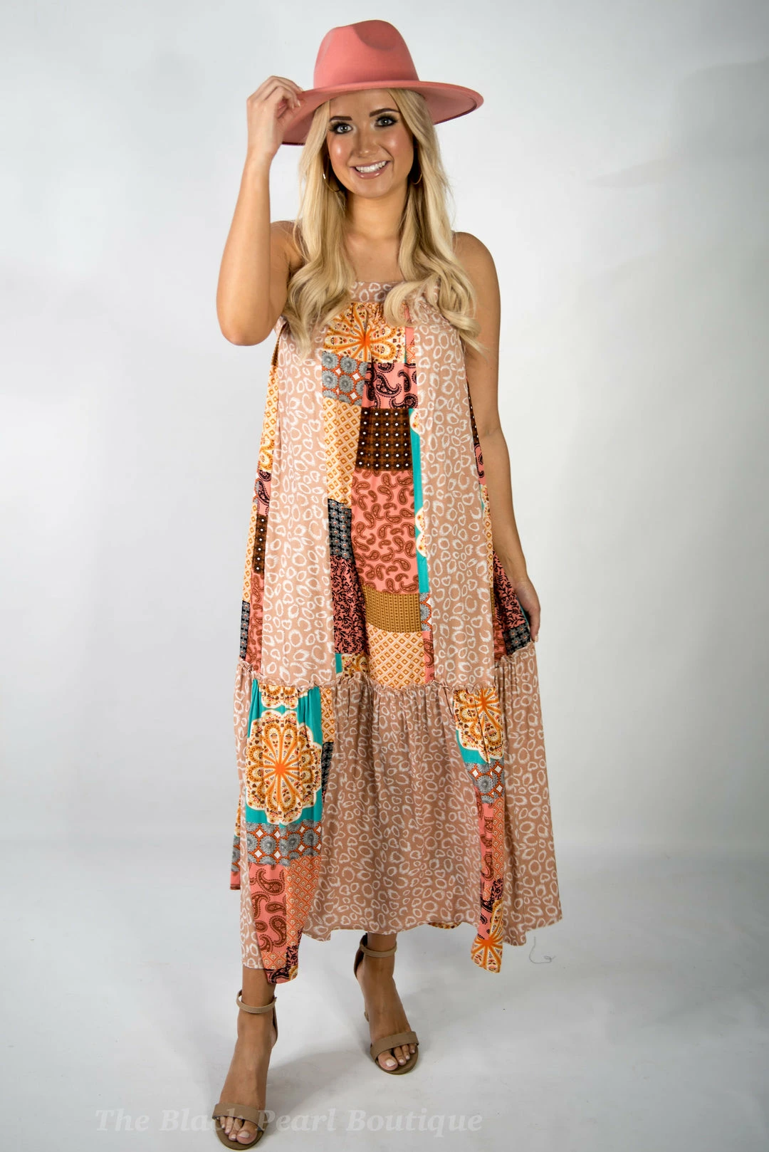 Gigio New Arrivals Patchwork Print Mixed Maxi 1 Gigio New Arrivals Patchwork Print Mixed Maxi