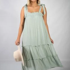 Blu Pepper Sage Midi Dress