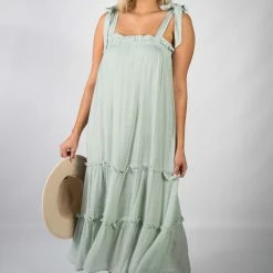 Blu Pepper Sage Midi Dress 8 Blu Pepper Sage Midi Dress