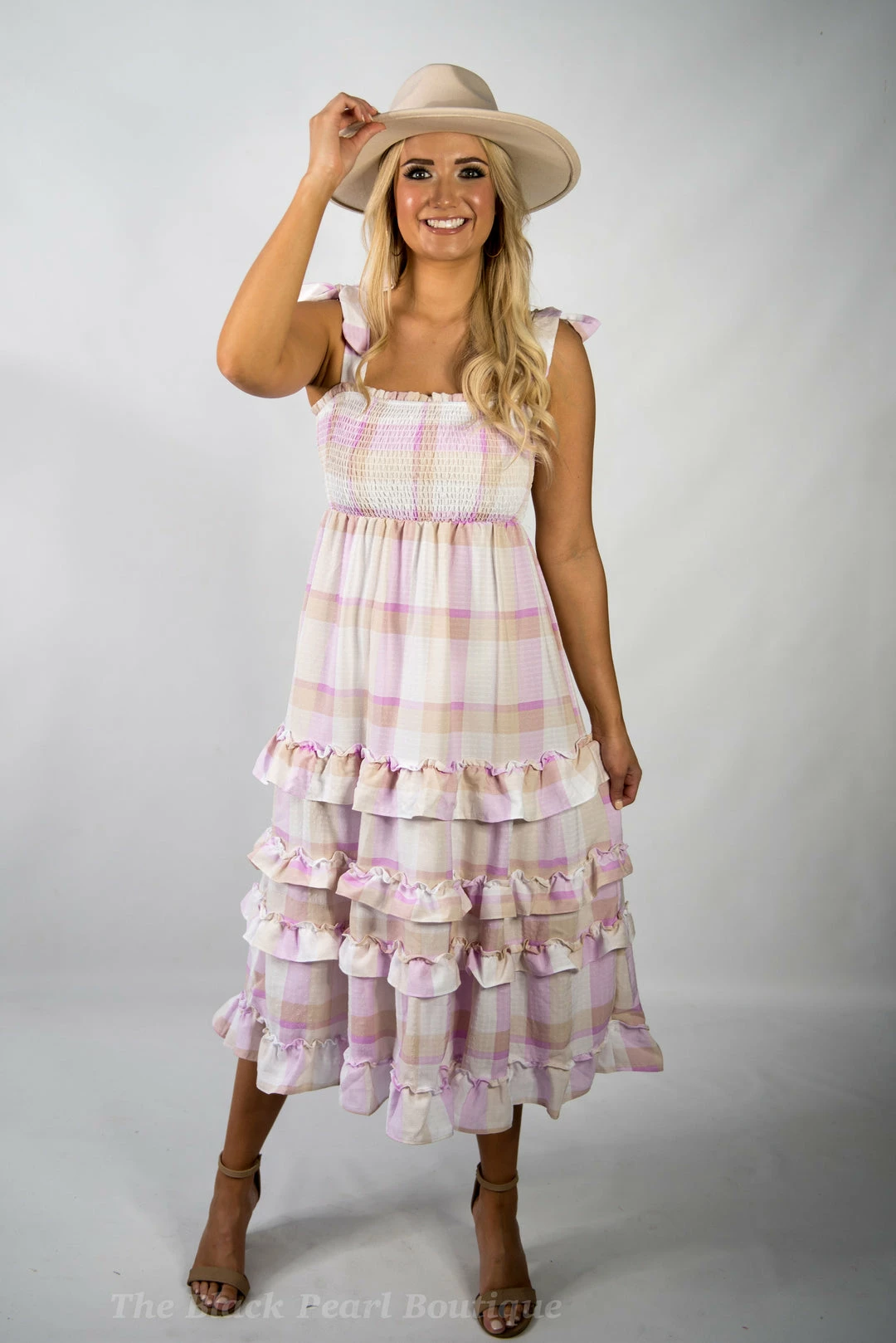 Blu Pepper Taupe/Liliac Ruffled Maxi New Arrivals 6 Blu Pepper Taupe/Liliac Ruffled Maxi New Arrivals