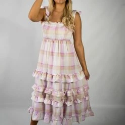 Blu Pepper Taupe/Liliac Ruffled Maxi New Arrivals 14 Blu Pepper Taupe/Liliac Ruffled Maxi New Arrivals