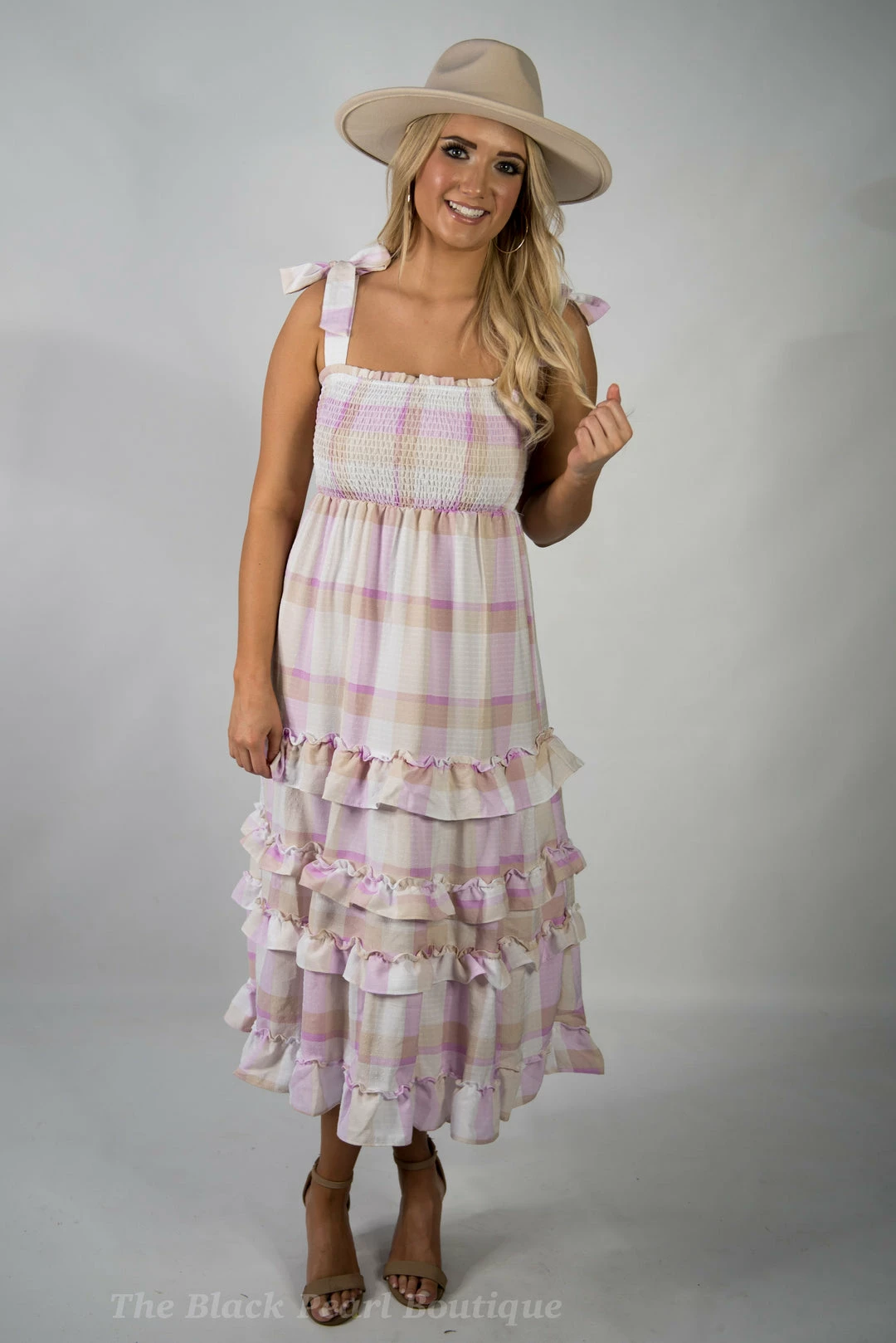 Blu Pepper Taupe/Liliac Ruffled Maxi New Arrivals 8 Blu Pepper Taupe/Liliac Ruffled Maxi New Arrivals