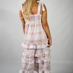 Blu Pepper Taupe/Liliac Ruffled Maxi New Arrivals 10 Blu Pepper Taupe/Liliac Ruffled Maxi New Arrivals