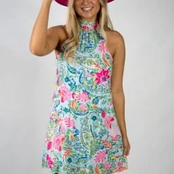 Andree By Unit New Arrivals High Neck Printed Dress