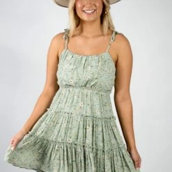 Blu Pepper Mint Floral Mini Dress 9 Blu Pepper Mint Floral Mini Dress