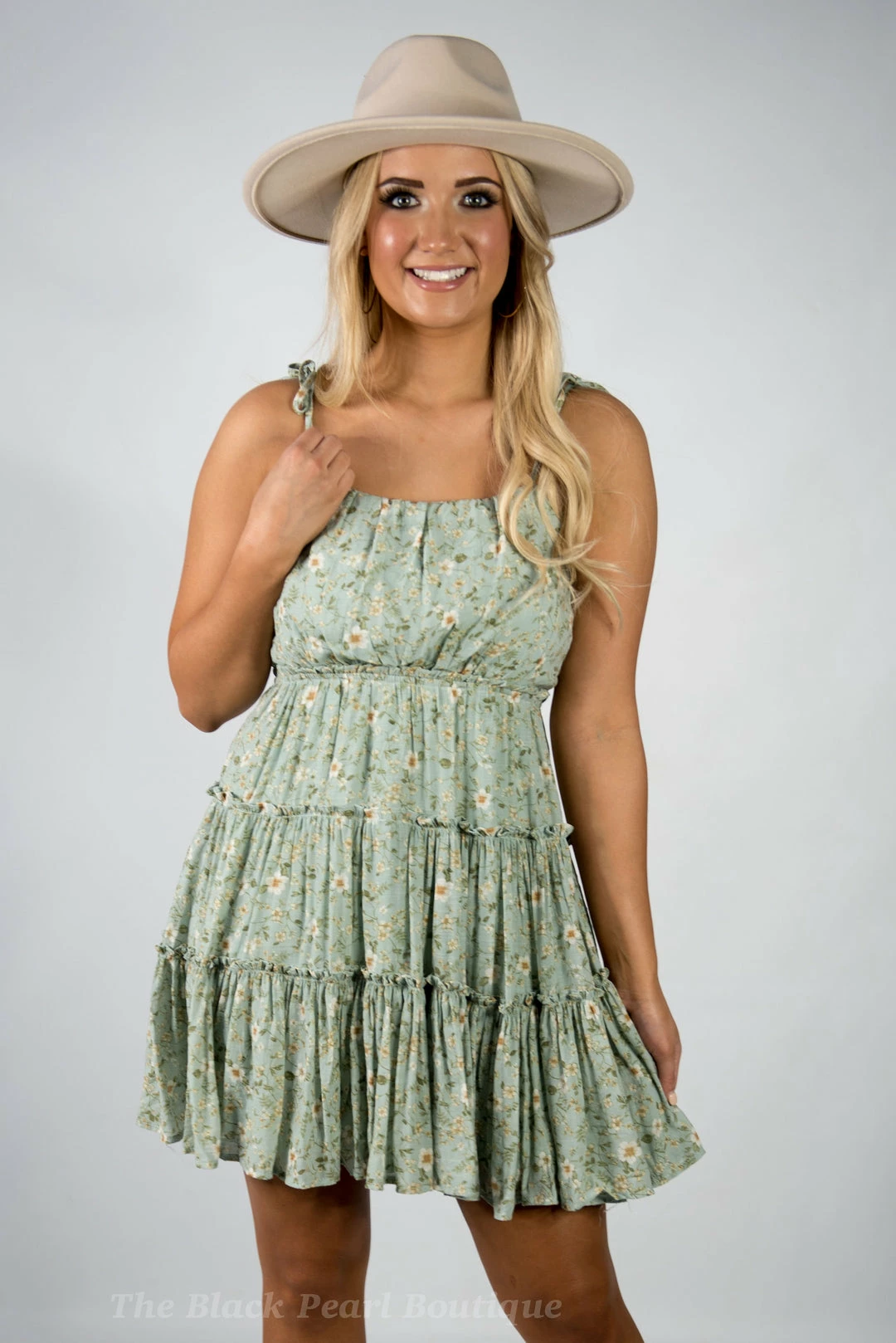 Blu Pepper Mint Floral Mini Dress 5 Blu Pepper Mint Floral Mini Dress