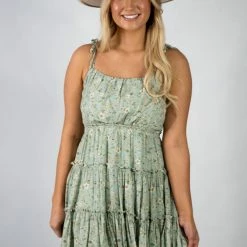 Blu Pepper Mint Floral Mini Dress 11 Blu Pepper Mint Floral Mini Dress