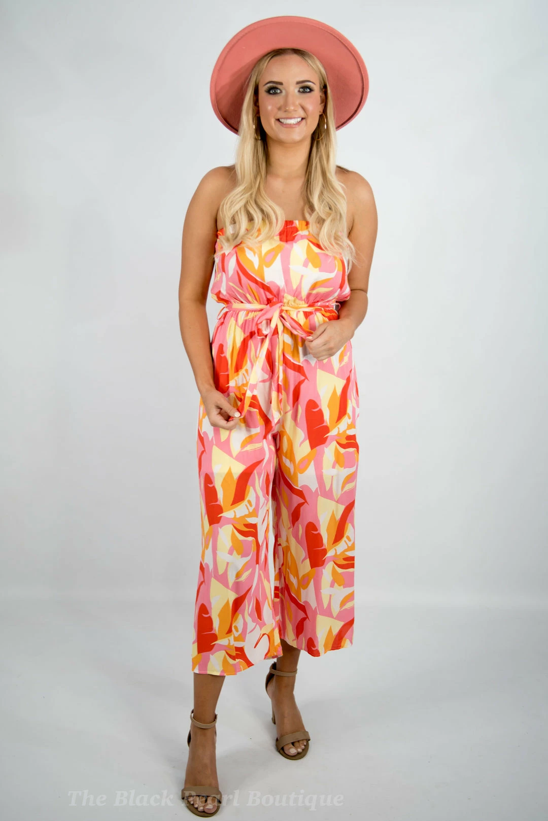 Andree By Unit Strapless Printed Jumpsuit 4 Andree By Unit Strapless Printed Jumpsuit