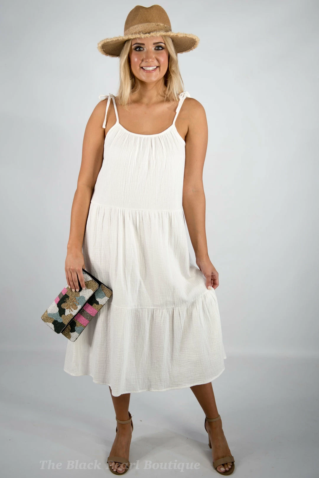 Very J White Midi Dress 1 Very J White Midi Dress