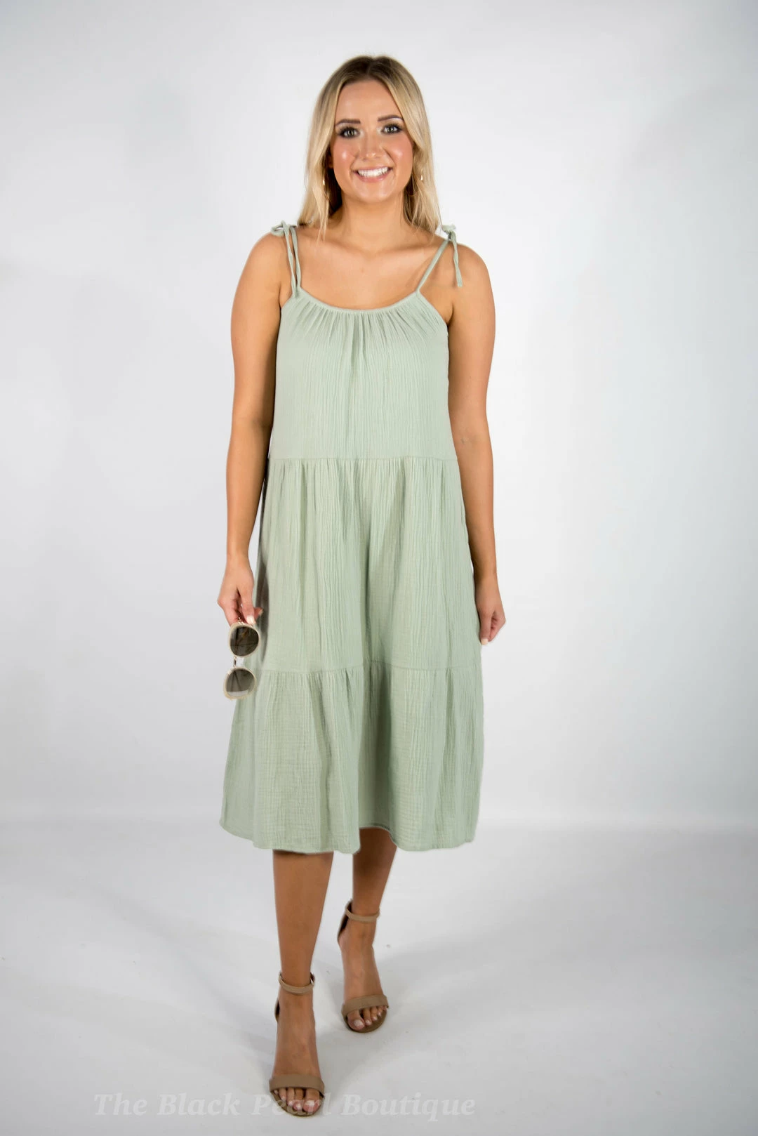 Very J Sage Midi Dress 1 Very J Sage Midi Dress