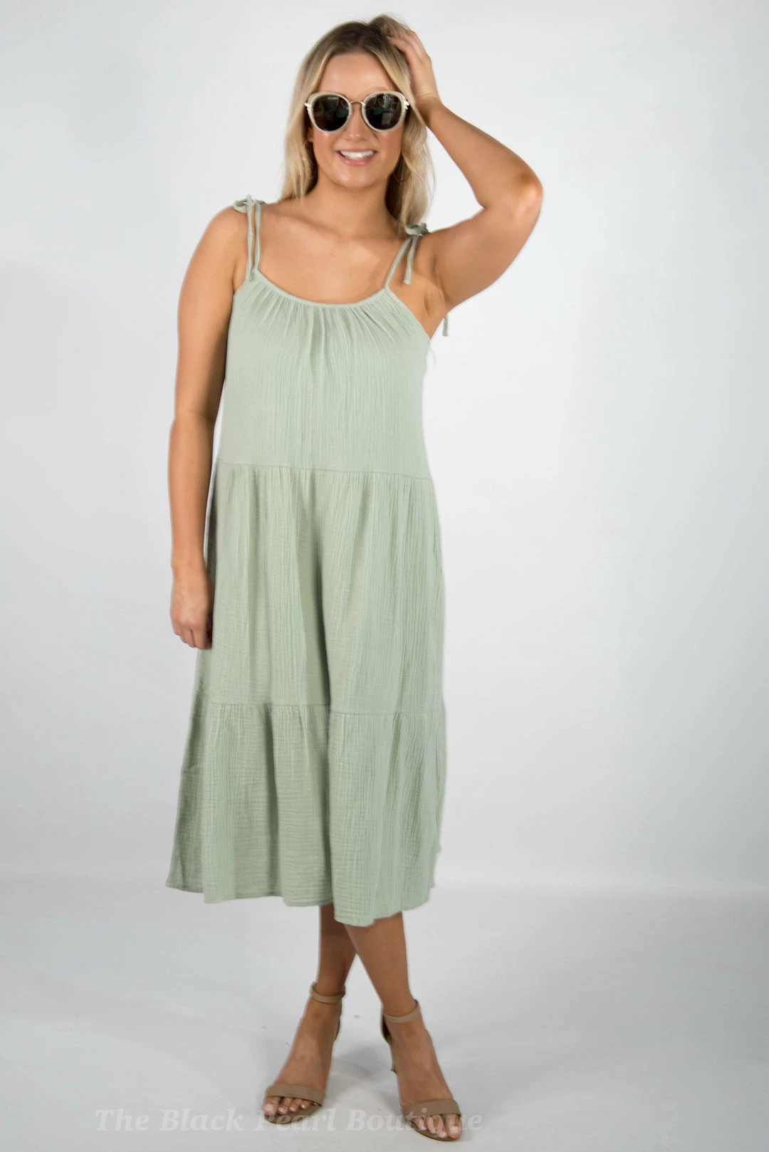 Very J Sage Midi Dress 6 Very J Sage Midi Dress