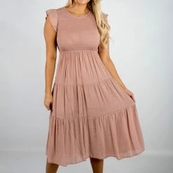 Blu Pepper Blush Midi Dress