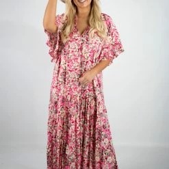 Gigio Rose Pink Floral Maxi 8 Gigio Rose Pink Floral Maxi