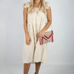 Entro Ivory Midi Dress