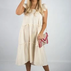 Entro Ivory Midi Dress