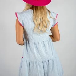 Andree By Unit Pin Striped Babydoll Dress 12 Andree By Unit Pin Striped Babydoll Dress