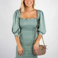 Hyfve Sage Smocked Dress