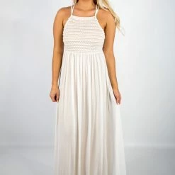 Lena White/Nude Maxi Dress 6 Lena White/Nude Maxi Dress