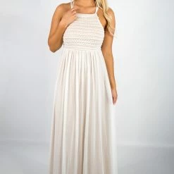 Lena White/Nude Maxi Dress 7 Lena White/Nude Maxi Dress