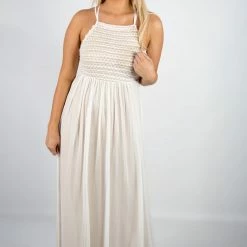 Lena White/Nude Maxi Dress 8 Lena White/Nude Maxi Dress