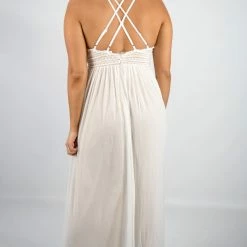 Lena White/Nude Maxi Dress 9 Lena White/Nude Maxi Dress