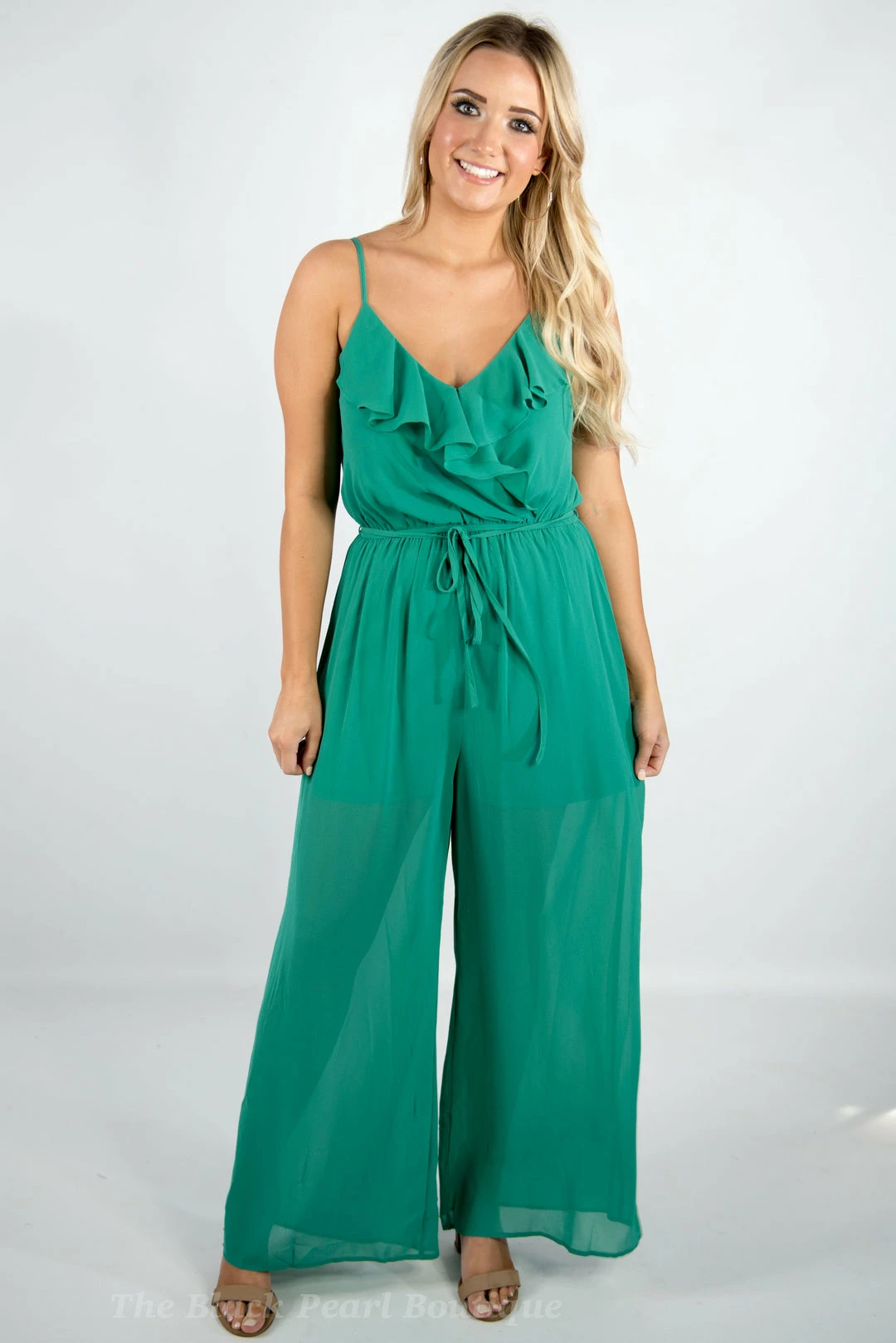 Andree By Unit Emerald Ruffle Jumpsuit 2 Andree By Unit Emerald Ruffle Jumpsuit