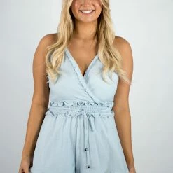 Twentyten Blue Ruffled Romper New Arrivals 6 Twentyten Blue Ruffled Romper New Arrivals