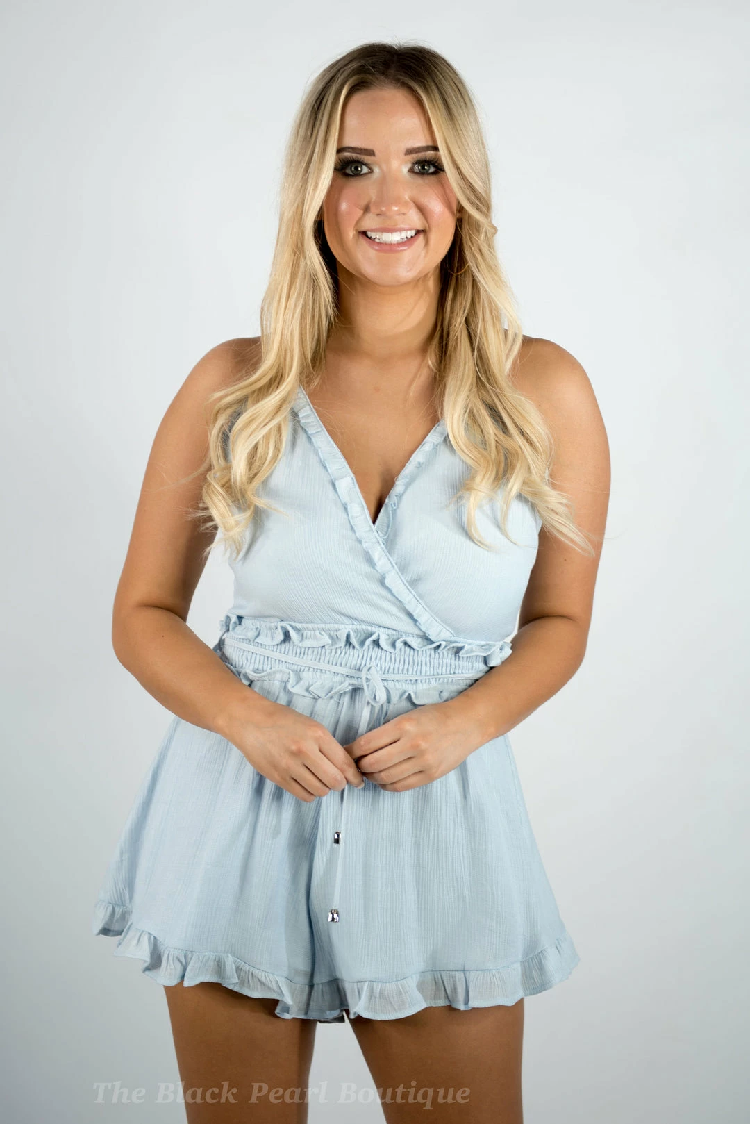 Twentyten Blue Ruffled Romper New Arrivals 1 Twentyten Blue Ruffled Romper New Arrivals