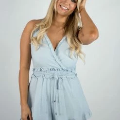 Twentyten Blue Ruffled Romper New Arrivals 7 Twentyten Blue Ruffled Romper New Arrivals