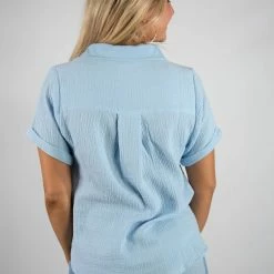 Very J Sky Blue Top New Arrivals