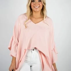 Fantastic Fawn Blush Oversized Poncho New Arrivals