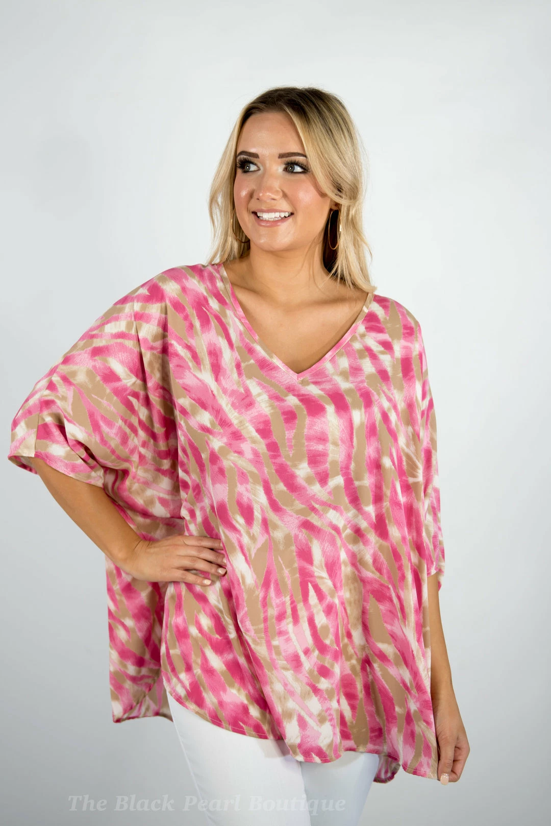 Twentyten Pink/Taupe Printed Top 3 Twentyten Pink/Taupe Printed Top