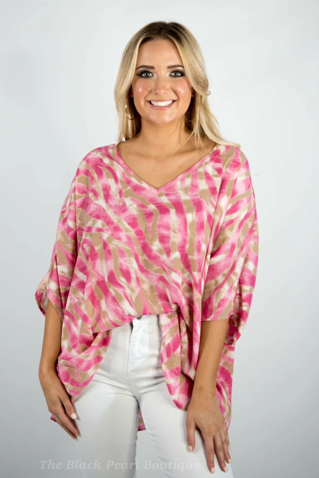 Twentyten Pink/Taupe Printed Top 4 Twentyten Pink/Taupe Printed Top