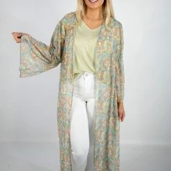 Peach Love New Arrivals Floral Print Kimono 8 Peach Love New Arrivals Floral Print Kimono