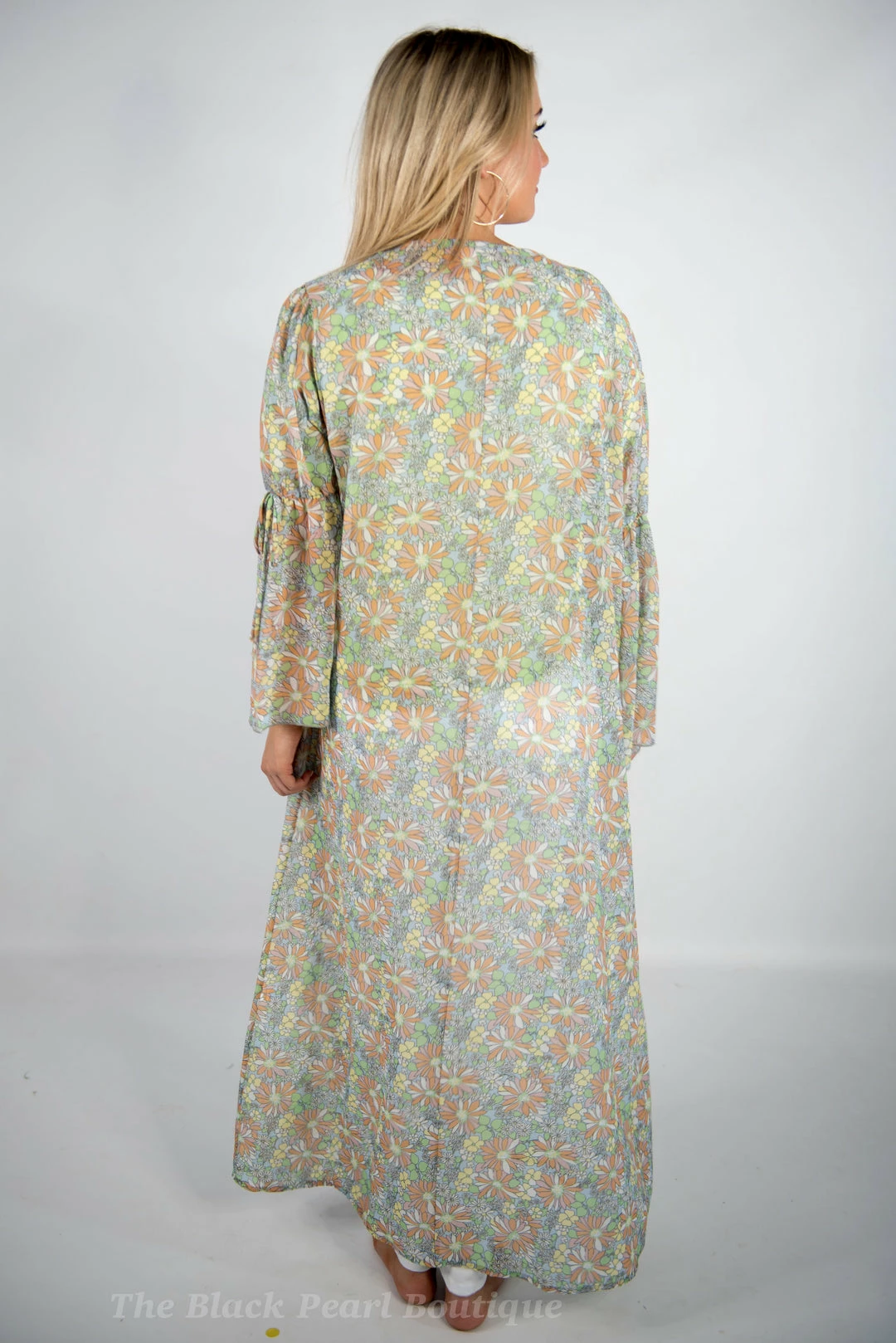 Peach Love New Arrivals Floral Print Kimono 5 Peach Love New Arrivals Floral Print Kimono