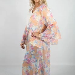 Peach Love Light Coral Floral Duster New Arrivals 12 Peach Love Light Coral Floral Duster New Arrivals