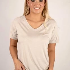 Hyfve Ceramic Comfy V Neck Top New Arrivals