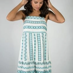 Andree By Unit Ivory/Teal Dress New Arrivals 10 Andree By Unit Ivory/Teal Dress New Arrivals