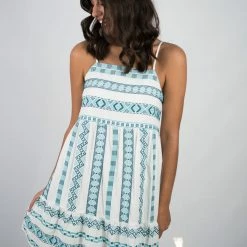 Andree By Unit Ivory/Teal Dress New Arrivals