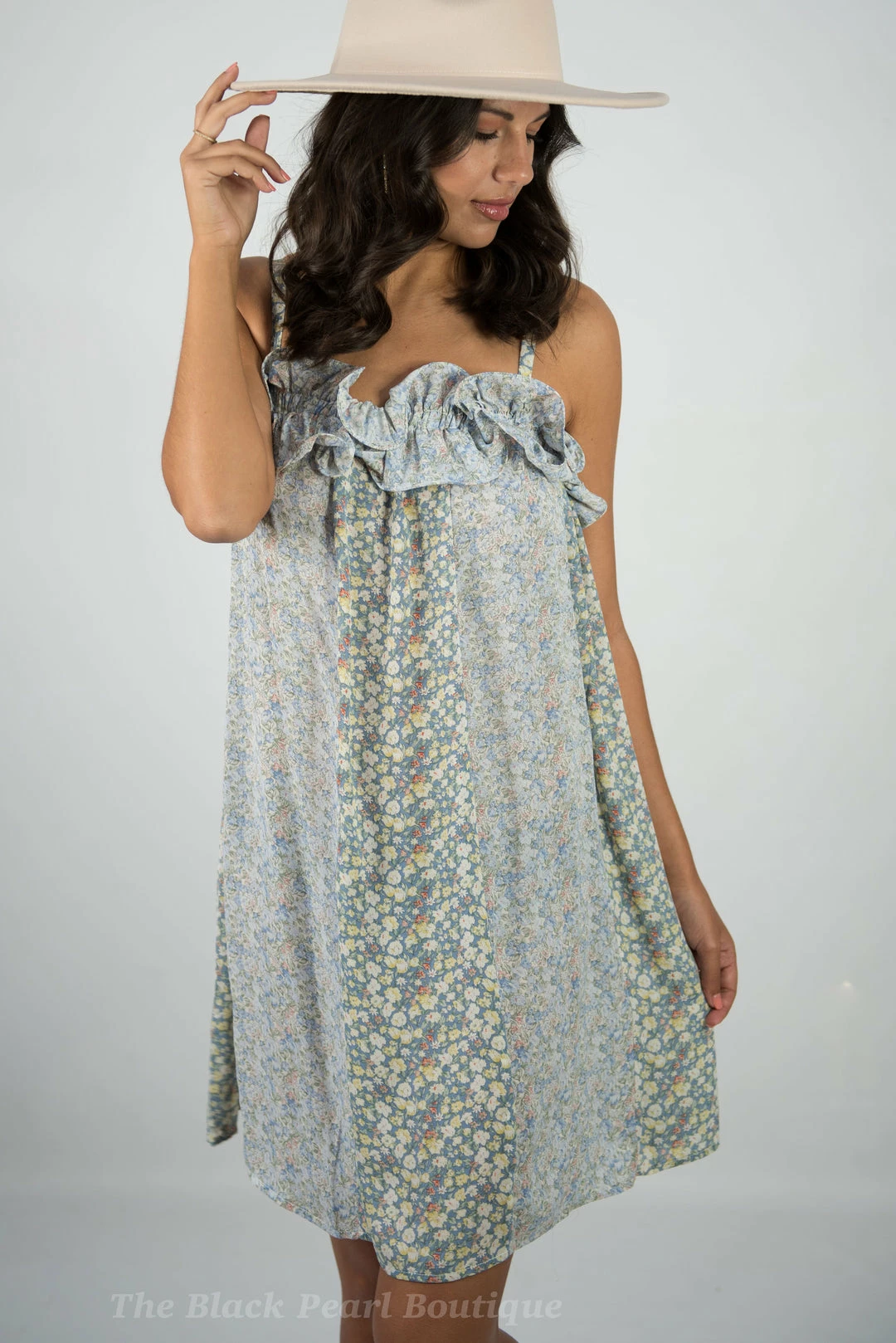 Gigio Mint Floral Dress 2 Gigio Mint Floral Dress