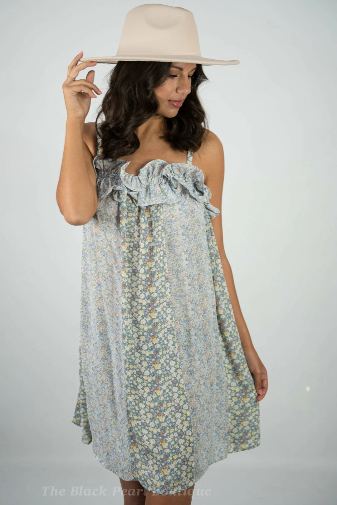 Gigio Mint Floral Dress 3 Gigio Mint Floral Dress