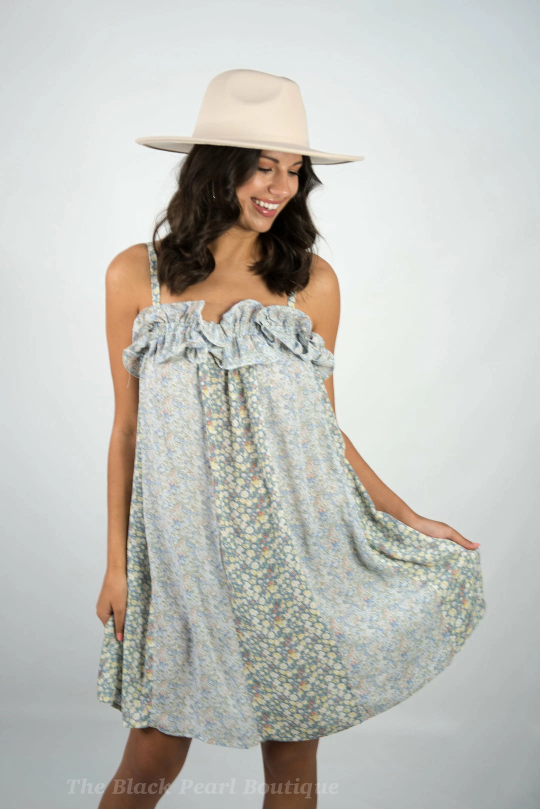 Gigio Mint Floral Dress 4 Gigio Mint Floral Dress