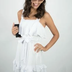 Twentyten White Ruffle Dress New Arrivals 9 Twentyten White Ruffle Dress New Arrivals